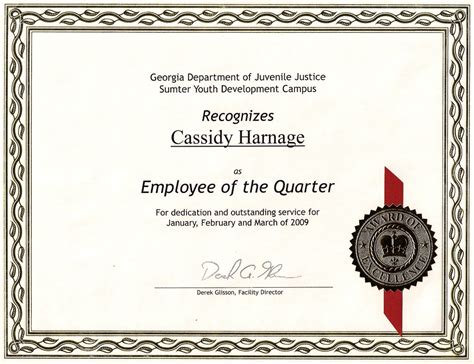This template encourages clear communication between. Employee of the Quarter!!!!!!!! | My Certificate ...