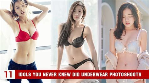 Top 11 Idols You Never Knew Did Underwear Photoshoots Youtube