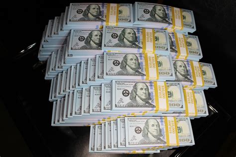 10k Full Print Realistic Prop Money New 10000 Dollar Bills Cash Fake