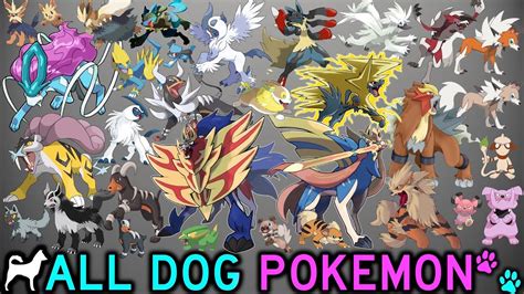 All Doggies In Pokémon Youtube