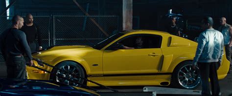 Tm & © universal (2009) cast: Ford Mustang GT 550R Tjaarda Yellow Car In Fast & Furious ...