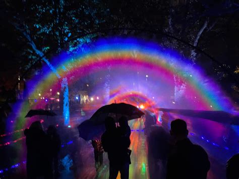 Rainbow In The Dark Lights Up Portsmouth During Light Festival