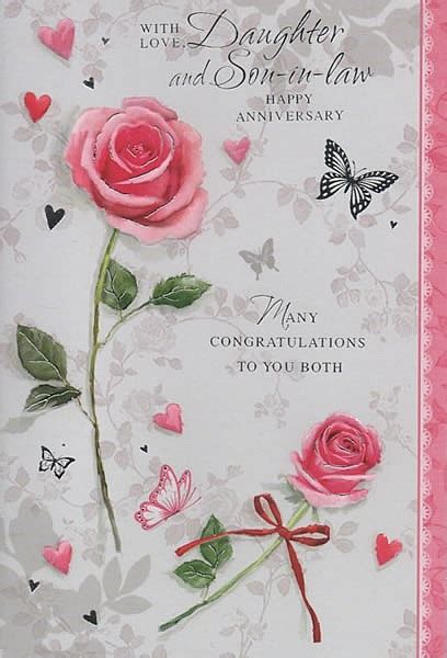 This day is not only special for you but also a memorable day for all members of our family. Family Anniversary Cards - With Love, Daughter And Son-in ...