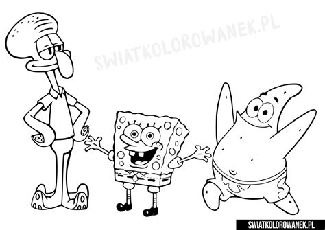 Kolorowanki Spongebob Pobierz Za Darmo Wiatkolorowanek Pl