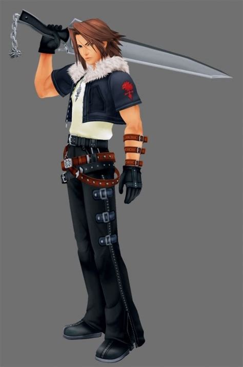 Squall Leonhart From Final Fantasy VIII In Kingdom Hearts He Is Called Leon Kingdom Hearts