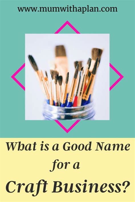 What Is A Good Name For A Craft Business Craft Business Creative
