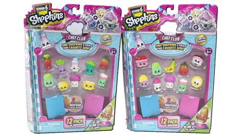 Shopkins Season Chef Club Packs Unboxing Toy Review With Special