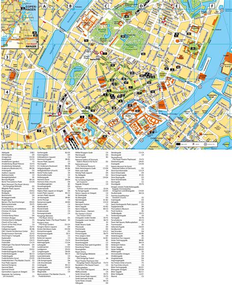 Map Of Copenhagen Street Streets Roads And Highways Of Copenhagen