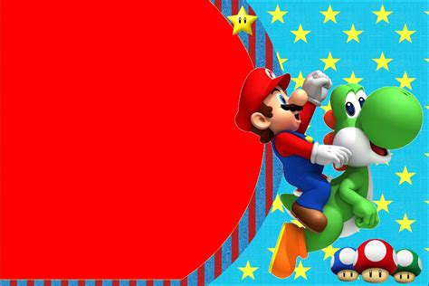 Super Mario Bros Free Printable Invitations Oh My Fiesta In English