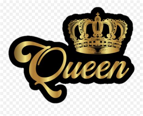 Queen Crown Gold Royalty Sticker Solid Png Queen Crown Logo Free
