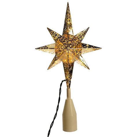 Kurt Adler Ul1996 Gold Bethlehem Star Lighted Treetop 125 Inches