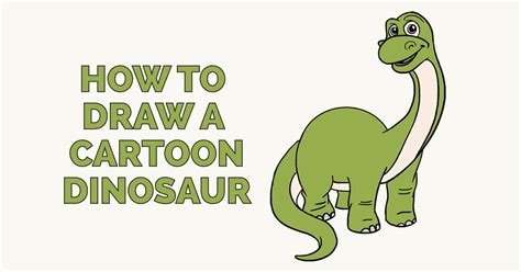 Another free animals for beginners step by step drawing video tutorial. How to Draw a Cartoon Dinosaur | Easy Step-by-Step Drawing ...