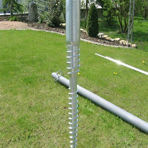 Galvanized Earth Screw Anchors Pv Mounting Structures Deep Foundation