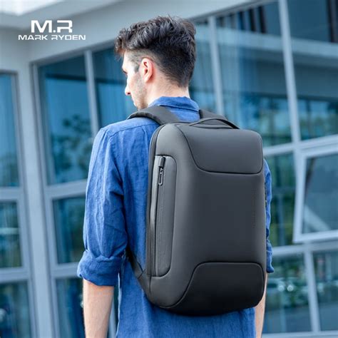 mark ryden anti thief backpack men business fits for 15 6 inch laptop backpack usb charging back
