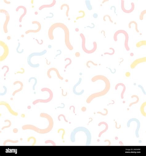 Question Marks Seamless Vector Background Question Mark Texture For