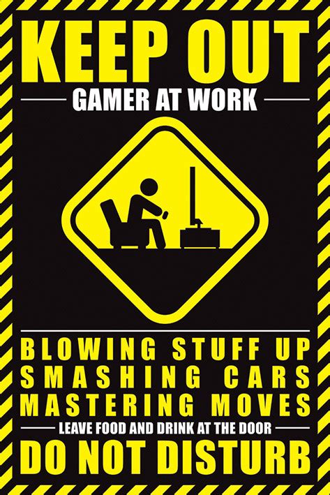 Bestel De Gamer At Work Poster Op Europostersnl