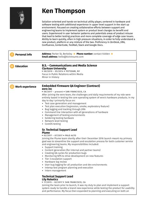 Looking to create the perfect software engineer resume? QA Engineer Resume Example | Kickresume
