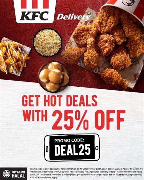 Kfc 25 Off Promo Code Promotion For Delivery Or Self Collect Kfc Food Poster Design Food