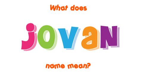 Jovan Name Meaning Of Jovan