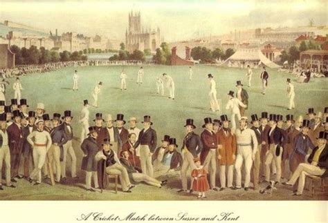 A Cricket Match Between Sussex And Kent Cricket Match Poster