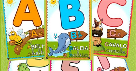 Alfabeto Ilustrado Com Animais A Arte De Ensinar E Aprender