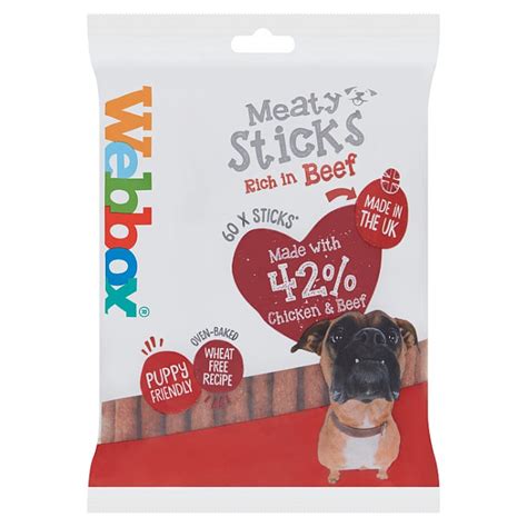 Webbox Meaty Sticks Rich In Beef Pack Of 60