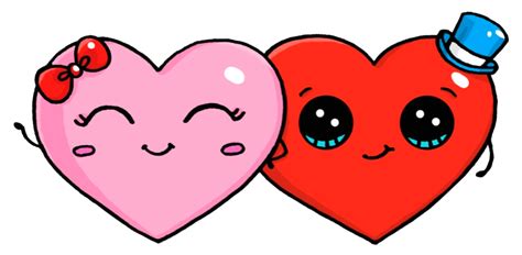 Heart Couple Cute Heart Drawings Kawaii Doodles Cute Easy Drawings
