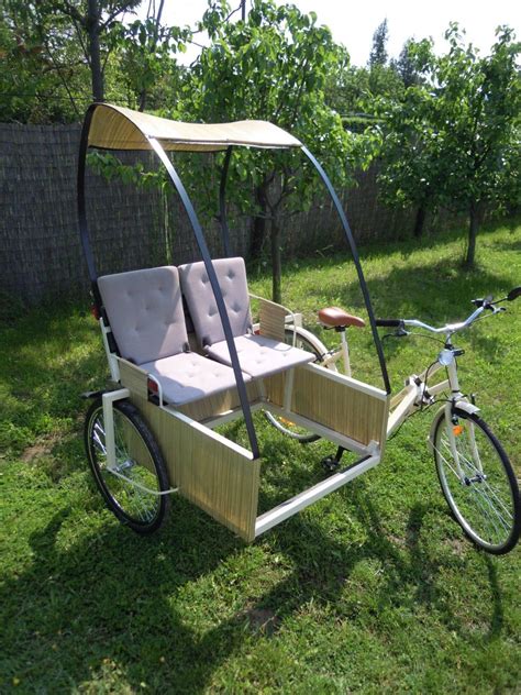Rickshaw Pedicab Diy No Plans Just An Interesting Design Bicycle Cart