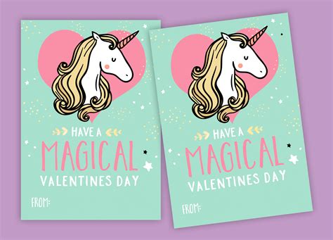 Shop our selection of gift cards today! Unicorn Valentines Day Cards - printable DIY card ...