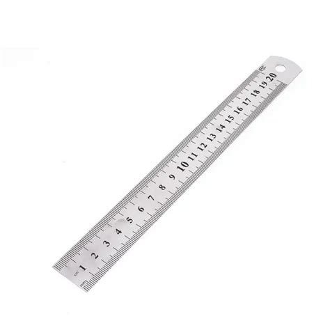 Stainless Steel Straight Ruler Metal Double Sided Compact High