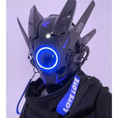 Cyberpunk Mask Cyber Mask Samurai Helmet Tactical Helmet Etsy Uk