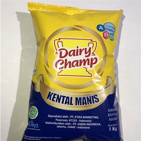 Jual Dairy Champ 1kg Pouch Bantal Susu Krimer Kental Manis Shopee