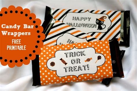 Can also be used as scrap booking paper. Halloween Candy Bar Wrapper {free printable} - Today's Creative Life