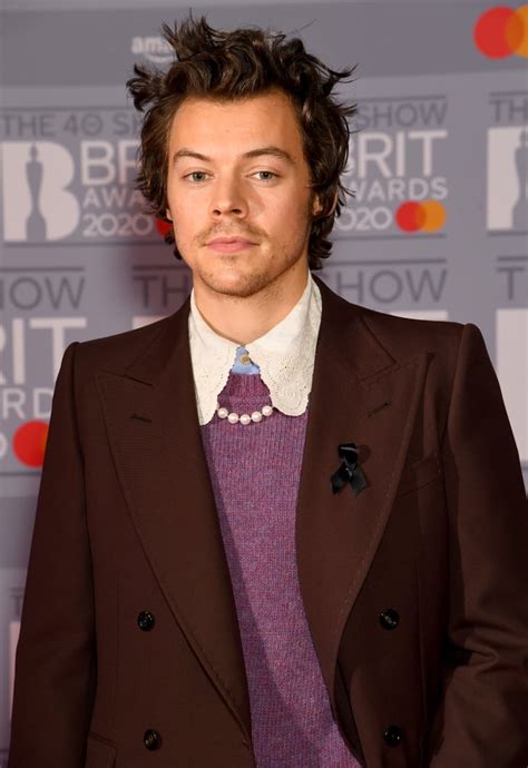Harry Styles On The 2020 Brit Awards Red Carpet Harry Styles Honours
