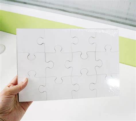 5sheetslot Sublimation Blank Rectangle Puzzle Photo Diy Craft Jigsaw