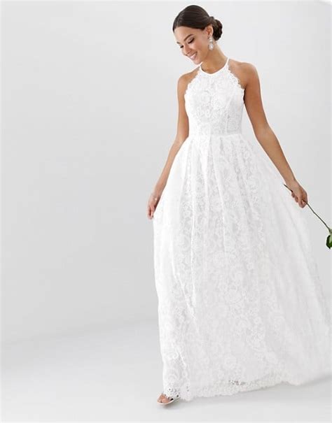 Asos Edition Lace Halter Neck Maxi Wedding Dress These Cheap Asos