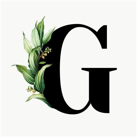 You may search either by language or by country by making your selection below. Botanical capital letter G transparent png | premium image ...