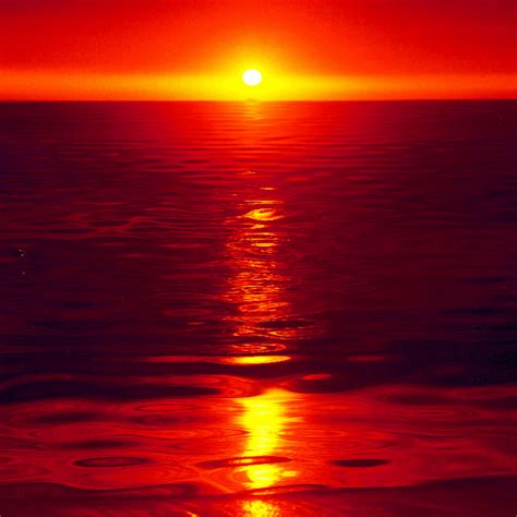Orange Ocean Sunset By Aim4beauty On Deviantart