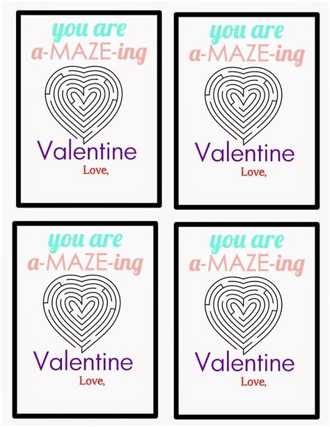 50 Free Printable Valentine Mazes Design Corral