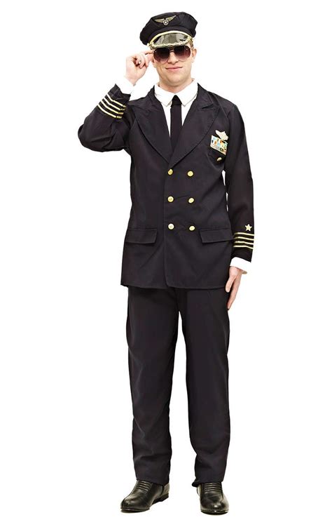 Buy Orion Costumes Mens Airline Pilot Uniform Fancy Dress Costume