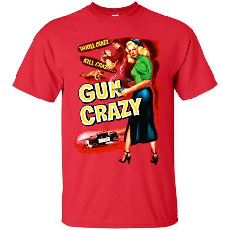 Gun Crazy Film Noir Retro Peggy Cummins Firearms T Shirt