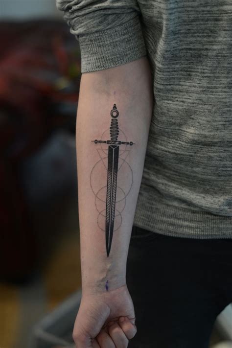 Sword Done By Lars Lunsing Nozem Barbers And Tattoo In Emmen The