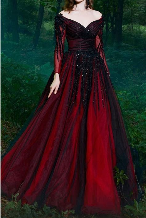 Demon Wolf Niklaus M Ball Gowns Dark Red Dresses Ball Dresses