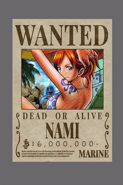 One Piece Wanted Posters Wallpaper Tony Tony Chopper Nami Roronoa