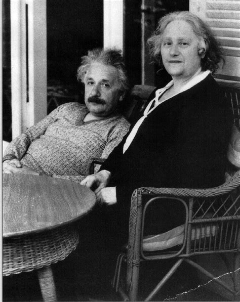 Albert Einstein With His Wife Albert Einstein Einstein Albert