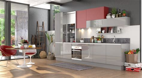 This kitchen layout makes us possible to have two straight runs. Straight-line layout is typical. The design of wall ...