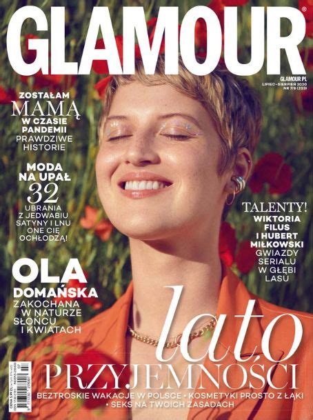 Aleksandra Domanska Glamour Magazine August 2020 Cover Photo Poland