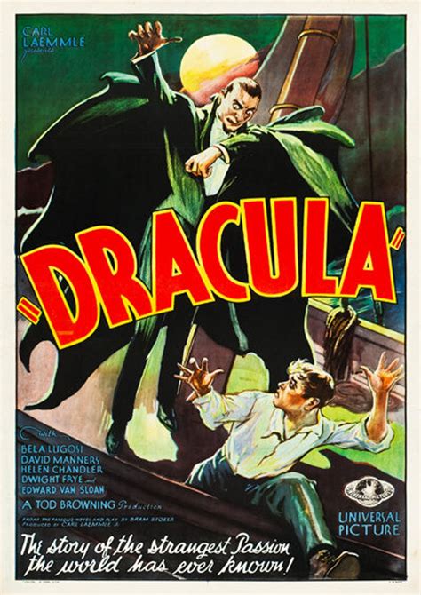 Dracula Dracula Movie Poster 1931 Monster Movies United Etsy