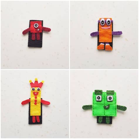 Numberblocks Finger Puppets No 1 To 10 Etsy New Zealand