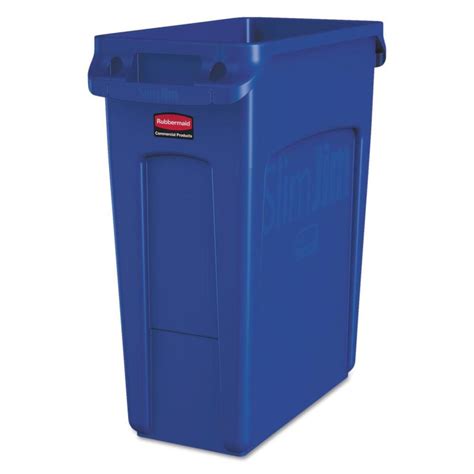 Rubbermaid Commercial Products Slim Jim 1 159 Gallon Blue Recycling